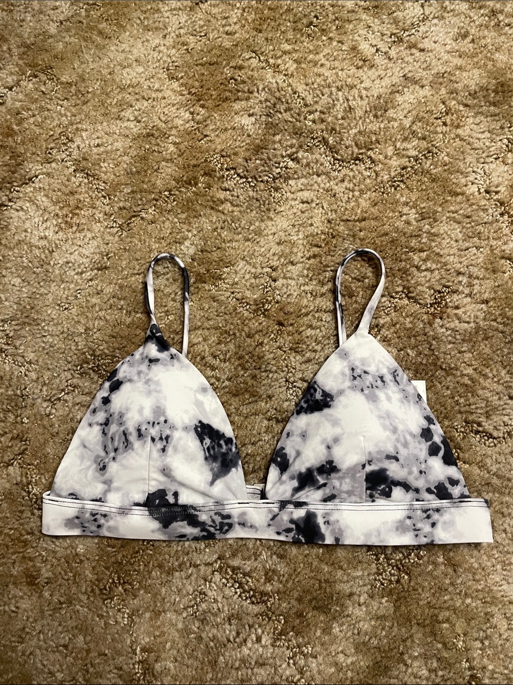 Hollister Triangle Tie Dye Bikini Top Size Small